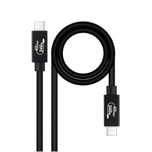 Câble Nanocable USB-C vers USB-C 240 W 40 Gbit/s - 1 m - Noir pas cher