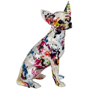 Le Monde des Animaux Décoration En Résine Chihuahua Pop Art pas cher