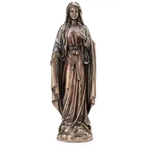 Signes Grimalt Figure de Noël Figures Virgin Figure Maria Bronze Crude 8x10x28cm 24299