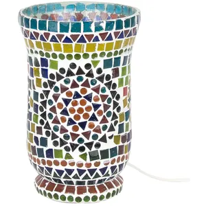 Comparateur de prix : LAMPE de table à poser en Verre Design Mosaïque Lumière dAmbiance 20cm