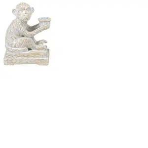 Origen SIGNES GRIMALT Porte-Bougie Singe en résine 18 cm pas cher