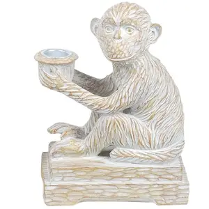 Origen SIGNES GRIMALT Porte Bougie Singe en résine pas cher
