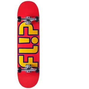 Skateboard Complet Flip Team Outlined (8" - Orange)