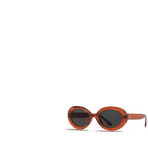 Hanukeii Lunetttes de soleil Tulum Orange/Noir, Orange, taille unique pas cher