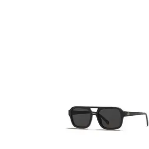 Hanukeii Lunetttes de soleil Curaçao Black/Black, Noir, taille unique pas cher