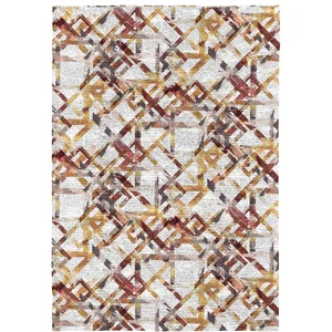 Naf Naf Tapis décoratif en coton en impression digital multicolore 140x200 cm pas cher