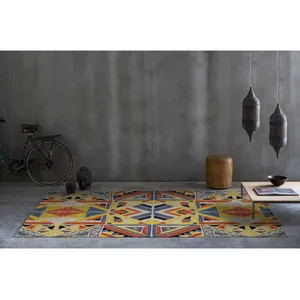 Naf Naf Tapis coloré design abstrait plat Tensival Multicolore 160x230 pas cher