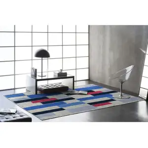 Naf Naf Tapis abstrait coloré moderne plat Sithe Multicolore 200x290 pas cher