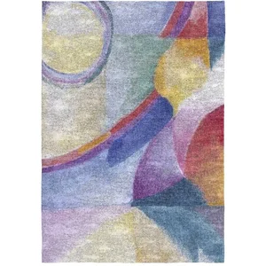 Tapis de salon en fibres naturelles multicolore 120x170 cm pas cher