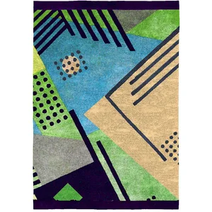 Tapis de salon en fibres naturelles multicolore 120x170 cm pas cher