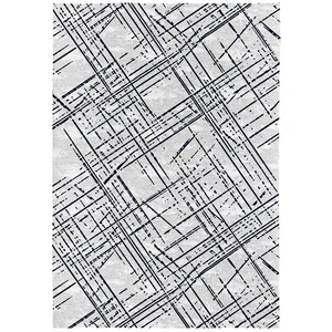 Naf Naf Tapis de salon en fibres naturelles gris 140x200 cm pas cher