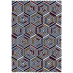 Naf Naf Tapis de salon 120x170 cm CONCENTRIC. Plusieur tailles disponibles. 120 x 170 cm pas cher