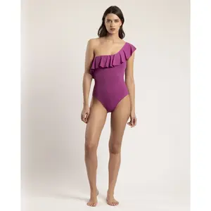 Maillots de bain Admas Maillot de bain 1 pièce volants latéraux femme pas cher