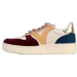 Baskets en daim femme Victoria Madrid Rouge 41 1258240-41 pas cher