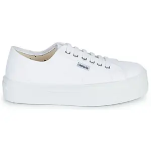 Victoria Basket Basse Barcelone Toile & Plateforme 109200 pour Femme Blanco 37