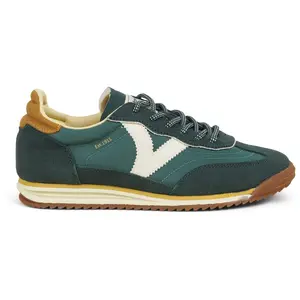 Baskets en nylon et cuir fendu femme Victoria Saturno pas cher