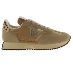 Baskets en nylon métallisé et cuir fendu femme Victoria Cosmos 40 pas cher