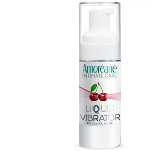 Amoréane Gel Stimulant Effet Vibrant Liquid Vibrator Cerise 30 ml pas cher