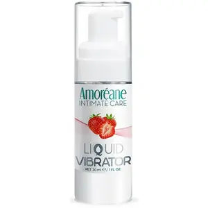 Amoréane Gel Stimulant Effet Vibrant Liquid Vibrator Fraise 30 ml pas cher