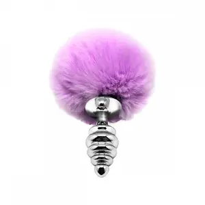 Alive Plug Anal Queue de Lapin Fluffy Twist S Rose pas cher