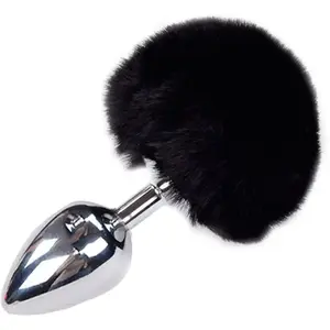 Comparateur de prix : Alive Anal Pleasure Plug Lisse Métal Pompon Noir Taille L 1ut