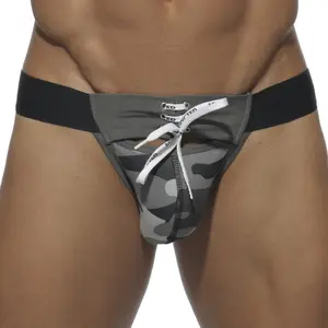Addicted Tie-Up Jockstrap Gris S pas cher
