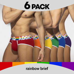 Pack 6 Slip RAINBOW Addicted S pas cher