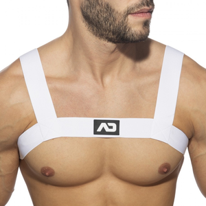 AD Fetish Harnais Elastic Basic Blanc M/L