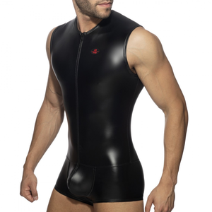 AD Fetish Body Boxer Front Zip Rub Cockring Noir M pas cher