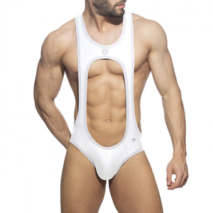 Body Bottomless SEXY BODYSUIT Blanc XL pas cher