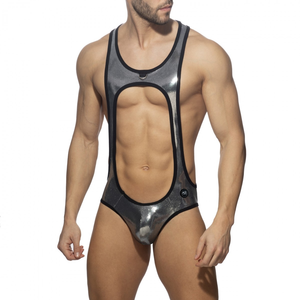 Body GLITTER BOTTOMLESS Noir XS pas cher