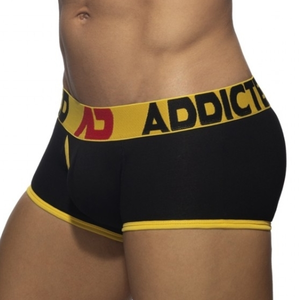 Addicted Boxer OPEN FLY Noir-Jaune M pas cher
