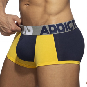 Addicted Boxer TREY Bleu marine-Jaune M pas cher