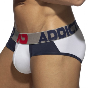 Addicted Slip TREY Blanc-Marine XXXL pas cher