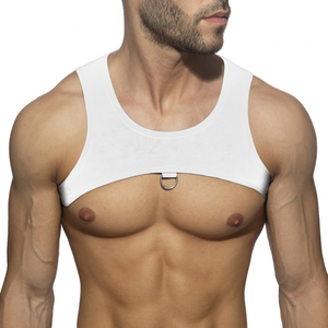Harnais en tissu RING PLAIN Blanc M/L