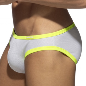 Addicted Slip SNOW Blanc-Jaune neon XXXL pas cher