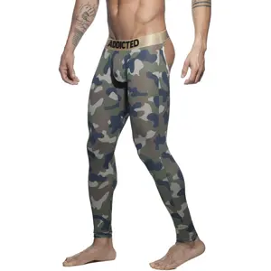 Addicted Calecon Long Empty Bottom - Camo Kaki XS pas cher