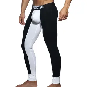 Comparateur de prix : Addicted Caleçon Long Combi Rib Blanc - Noir M
