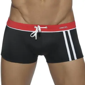 Addicted Boxer de Bain Sport Detail Binding Noir 2XL pas cher