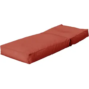 CAMIF Pouf Bain de soleil en Fibres recyclées Tomette 160 x 60 cm pas cher