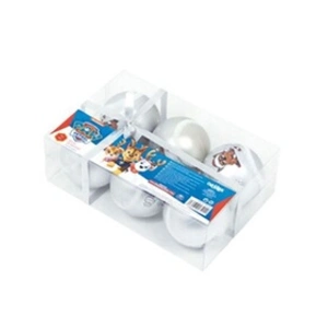 Comparateur de prix : Arditex - Lot de 6 boules de Noël argentées 8cm - Pat Patrouille
