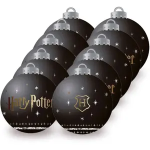 Comparateur de prix : Lot de 10 Boules de Noël - Couleur Noir - Harry Potter