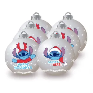 Comparateur de prix : ARDITEX Lilo & Stitch Lot de 6 boules de Noël diamètre 8 cm