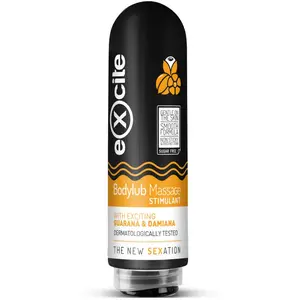 Excite Bodylub Massage Guarana Gel Stimulant 200ml pas cher