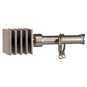 A&R Tringle à rideaux extensible métal chromé carré 120 à 210cm pas cher