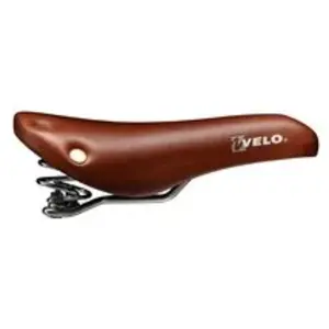 Comparateur de prix : Selle VELO avec ressort cuir brun + rivet