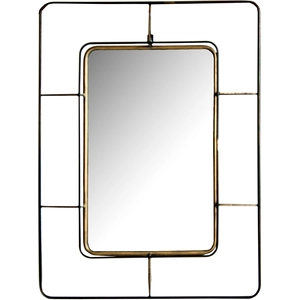 Kodu Miroir en fer doré 57x10x77 cm pas cher