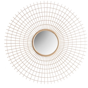 Kodu Miroir en fer doré 91x9x91 cm pas cher