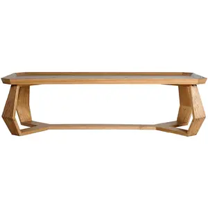 Kodu Table basse en bois de mindi marron naturel en 140x60x40 cmVendu parmaisons-du-monde