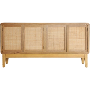 Kodu Buffet en bois de sapin brun clair, 160x40x80 cm pas cher